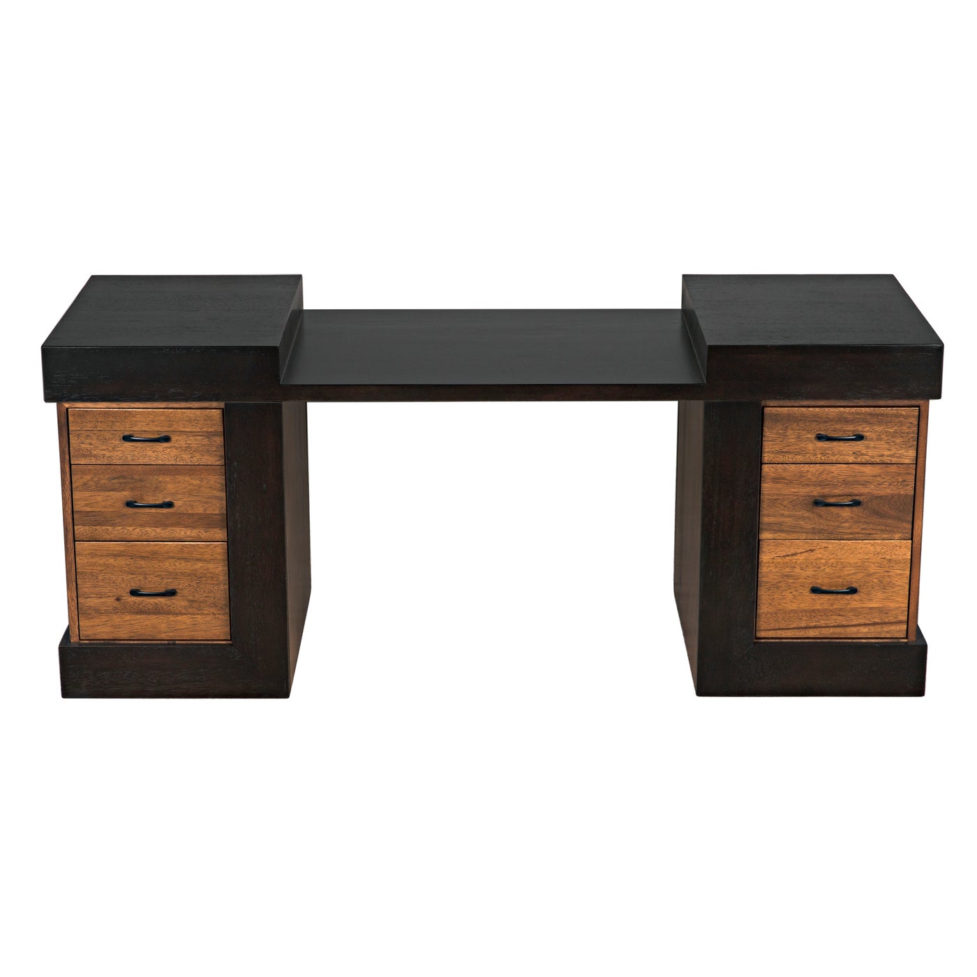 Noir Bentley Desk, Dark/Ebony Walnut