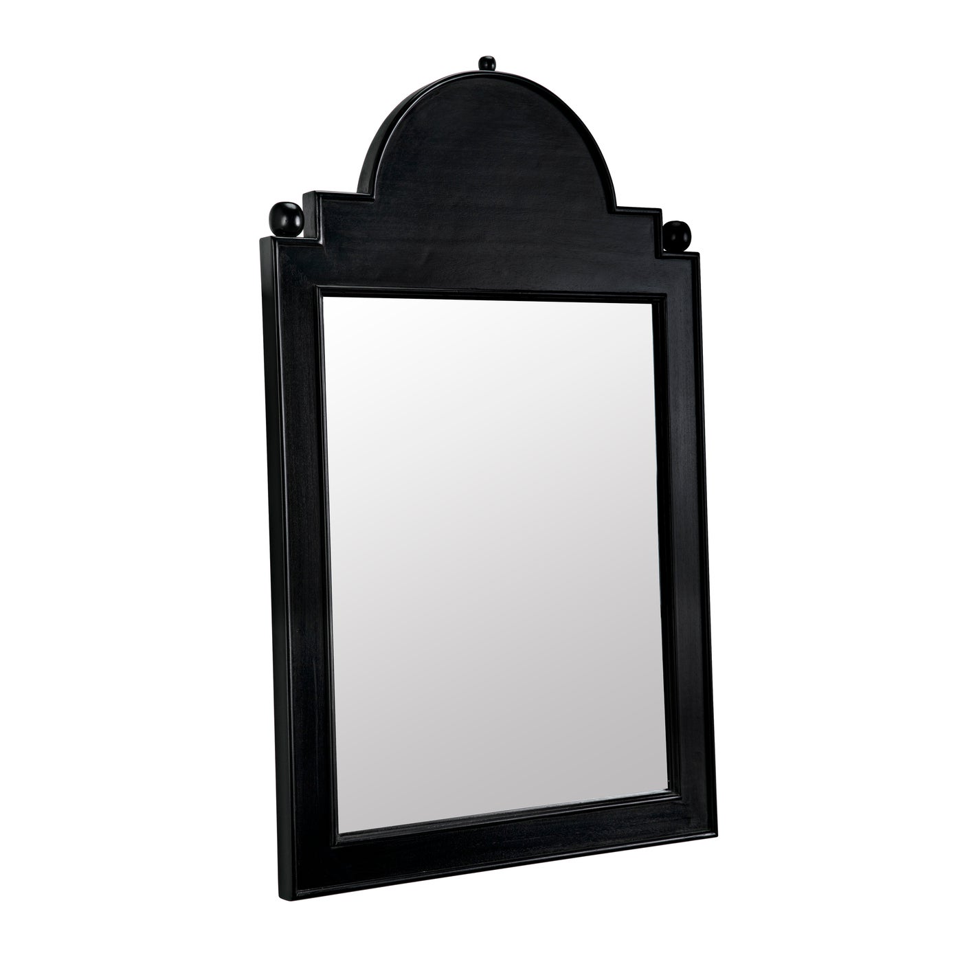 Noir Jess Mirror, Hand Rubbed Black