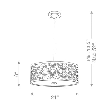 Lucas Mckearn Arabella Large Pendant