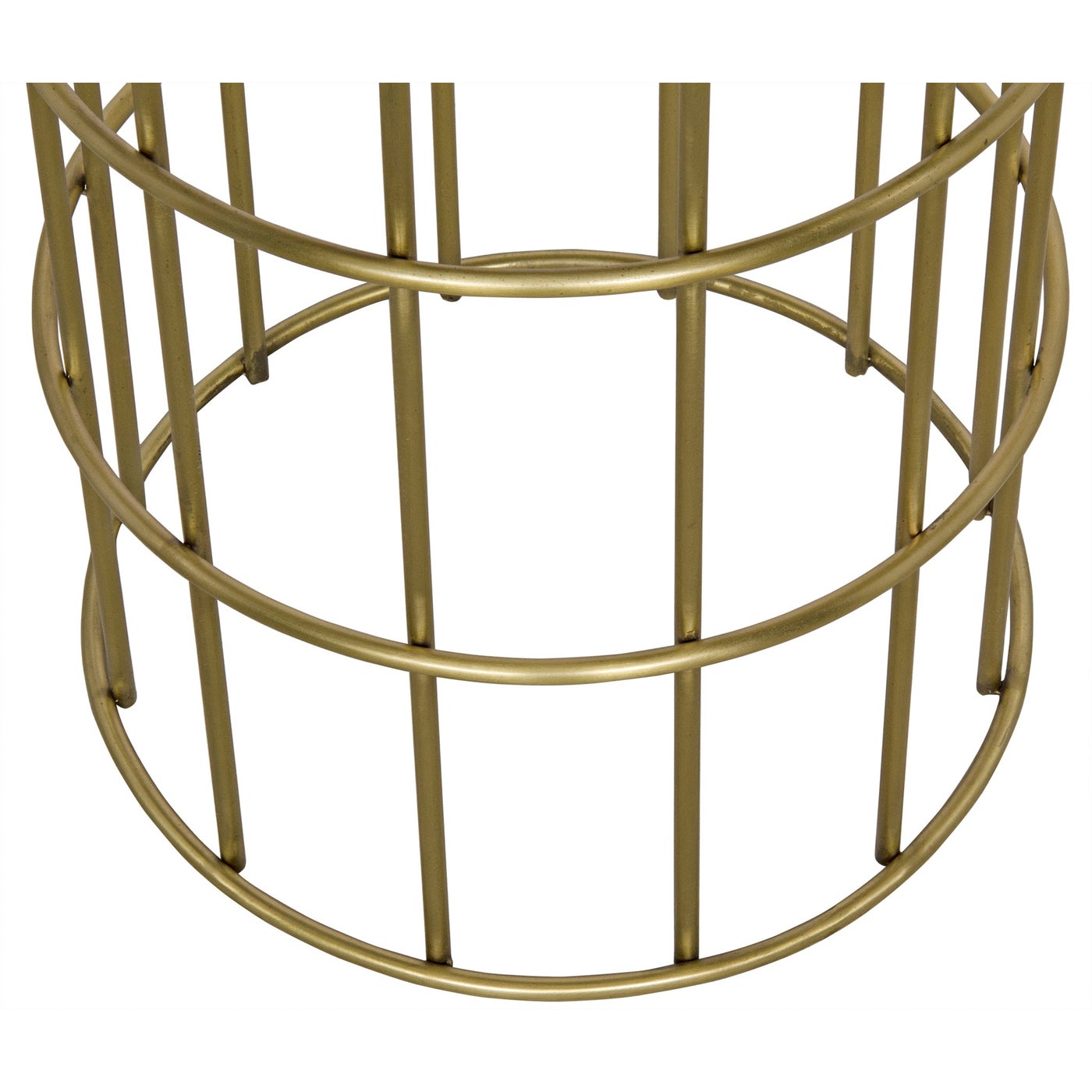 Noir Ryley Counter Stool, Steel With Brass Finish
