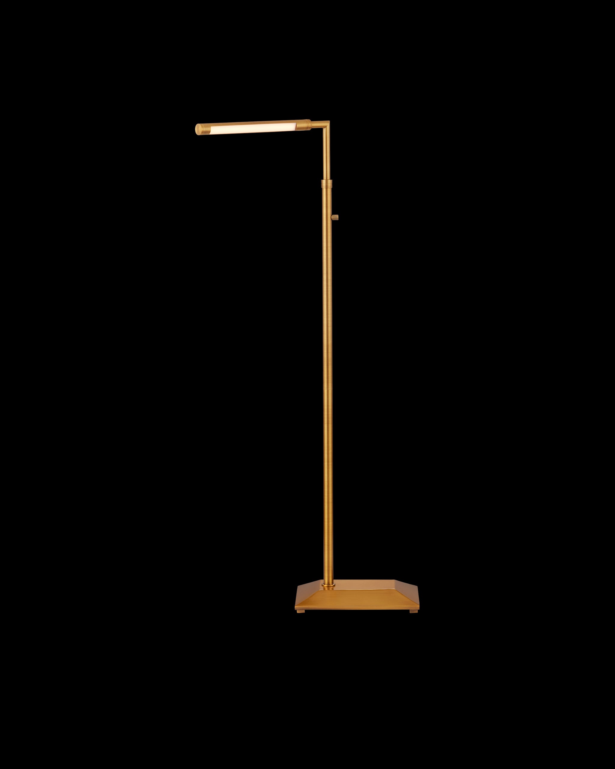 Currey & Company Autrand Brass Floor Lamp