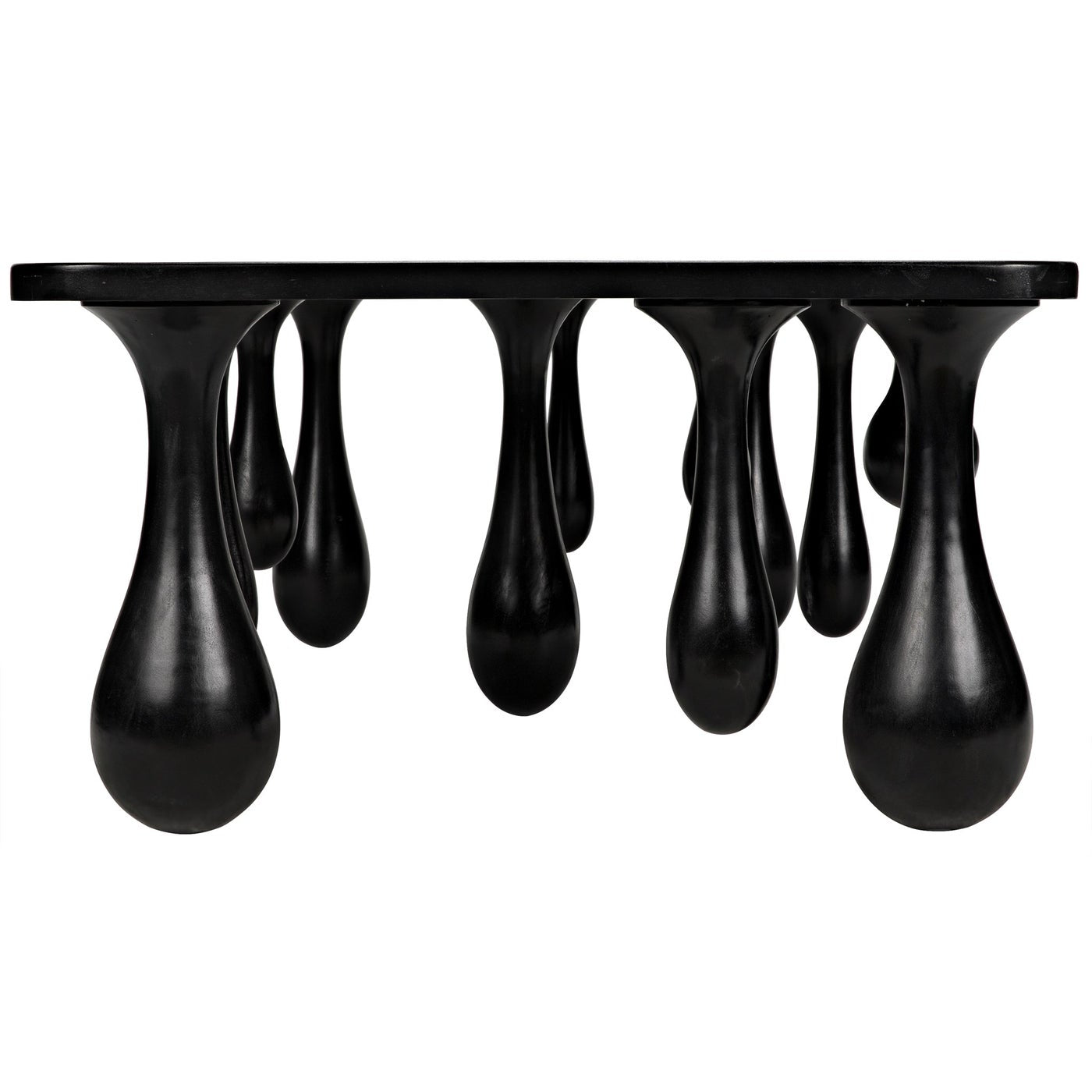 Noir Drop Coffee Table, Hand Rubbed Black