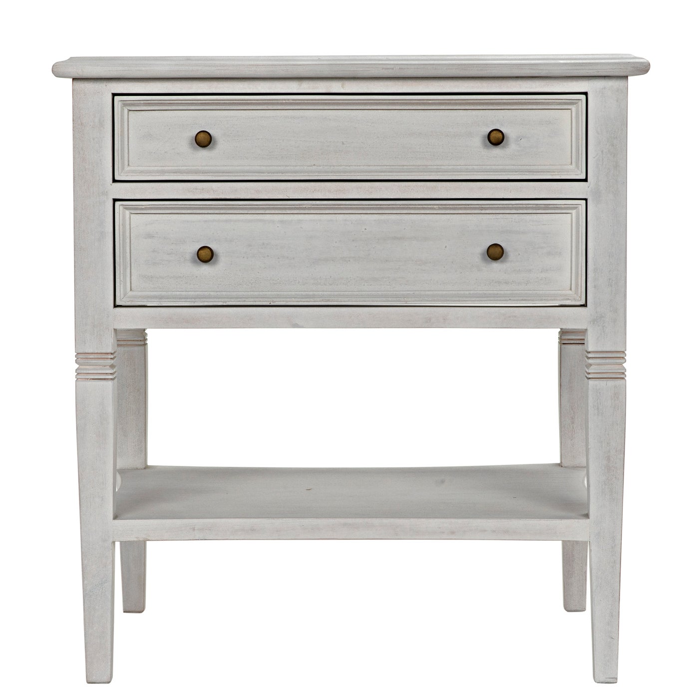 Noir Oxford 2 Drawer Side Table