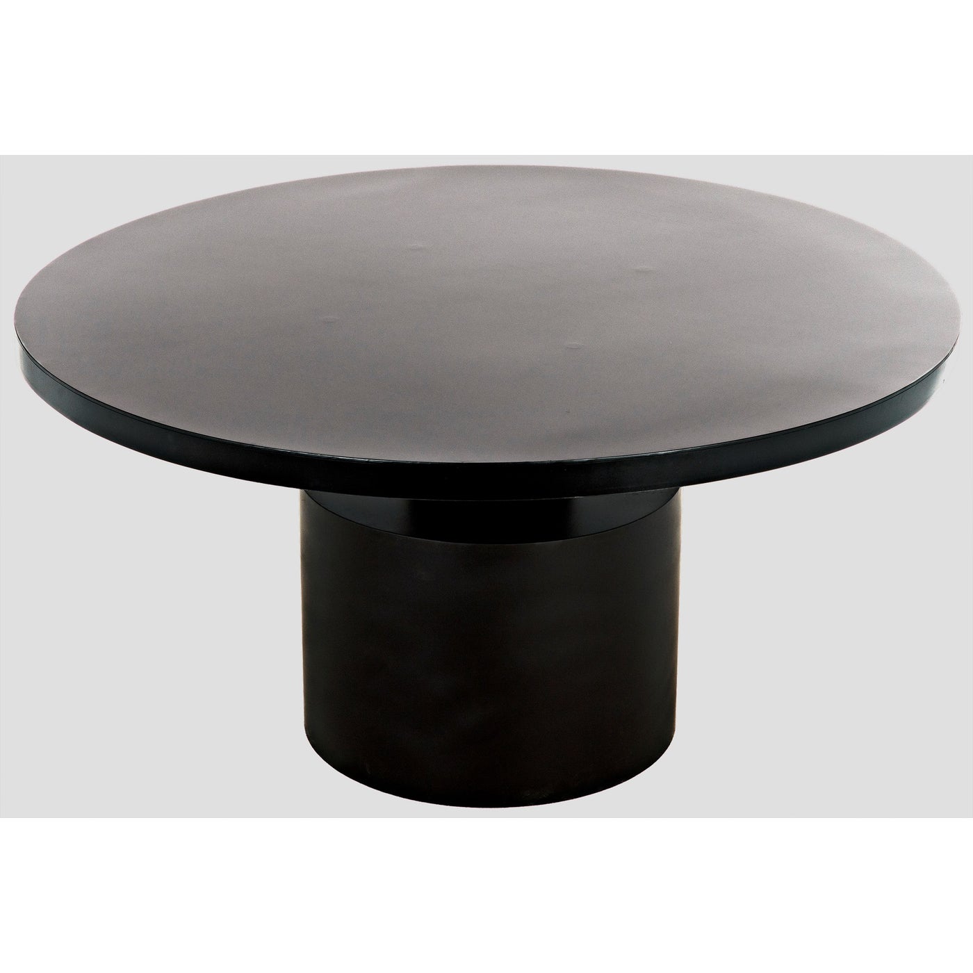 Noir Marlow Dining Table, Black Steel