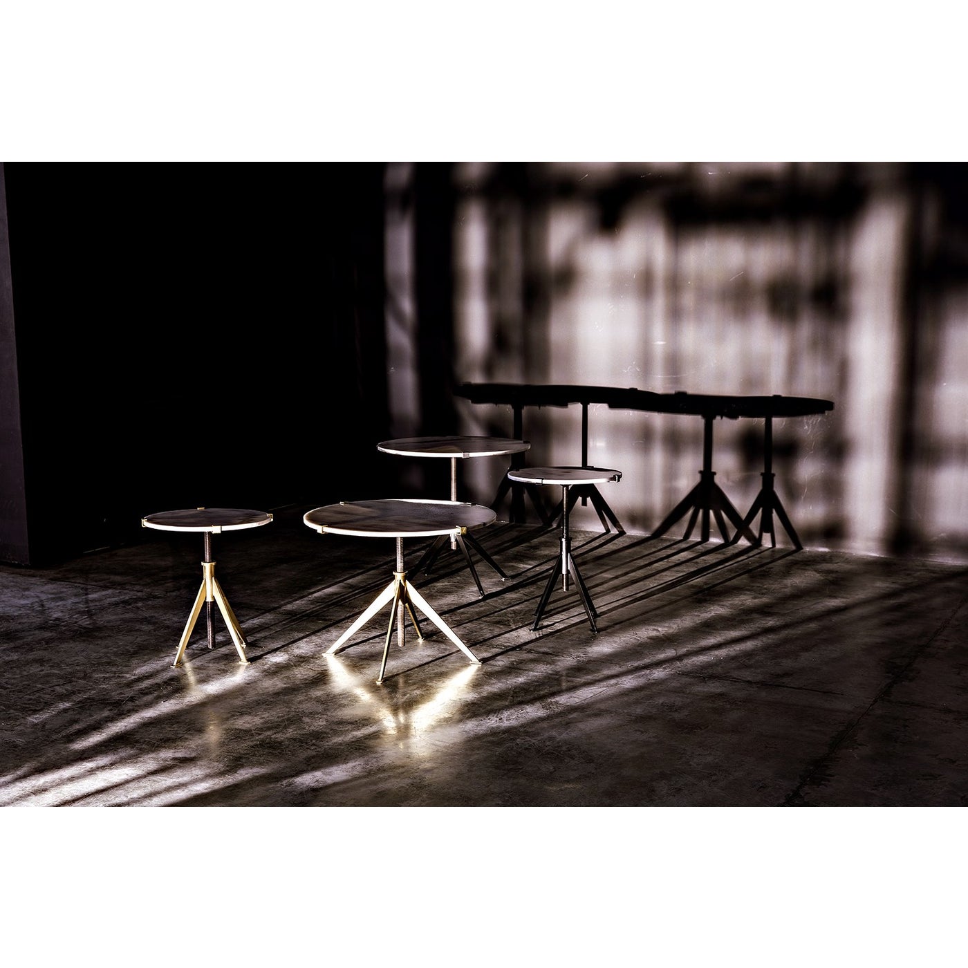 Noir Edith Adjustable Side Table