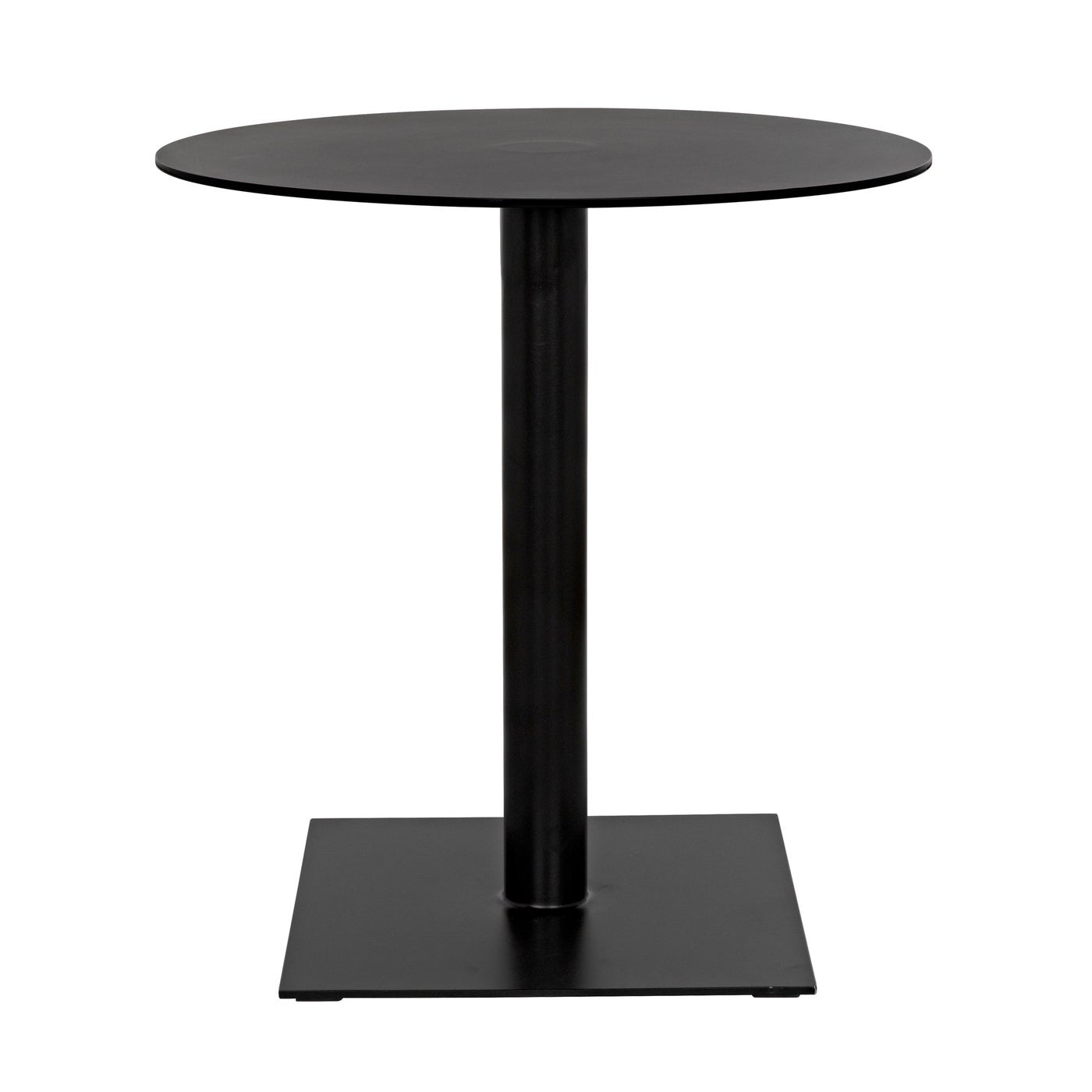 Noir Mies Side Table, Black Steel