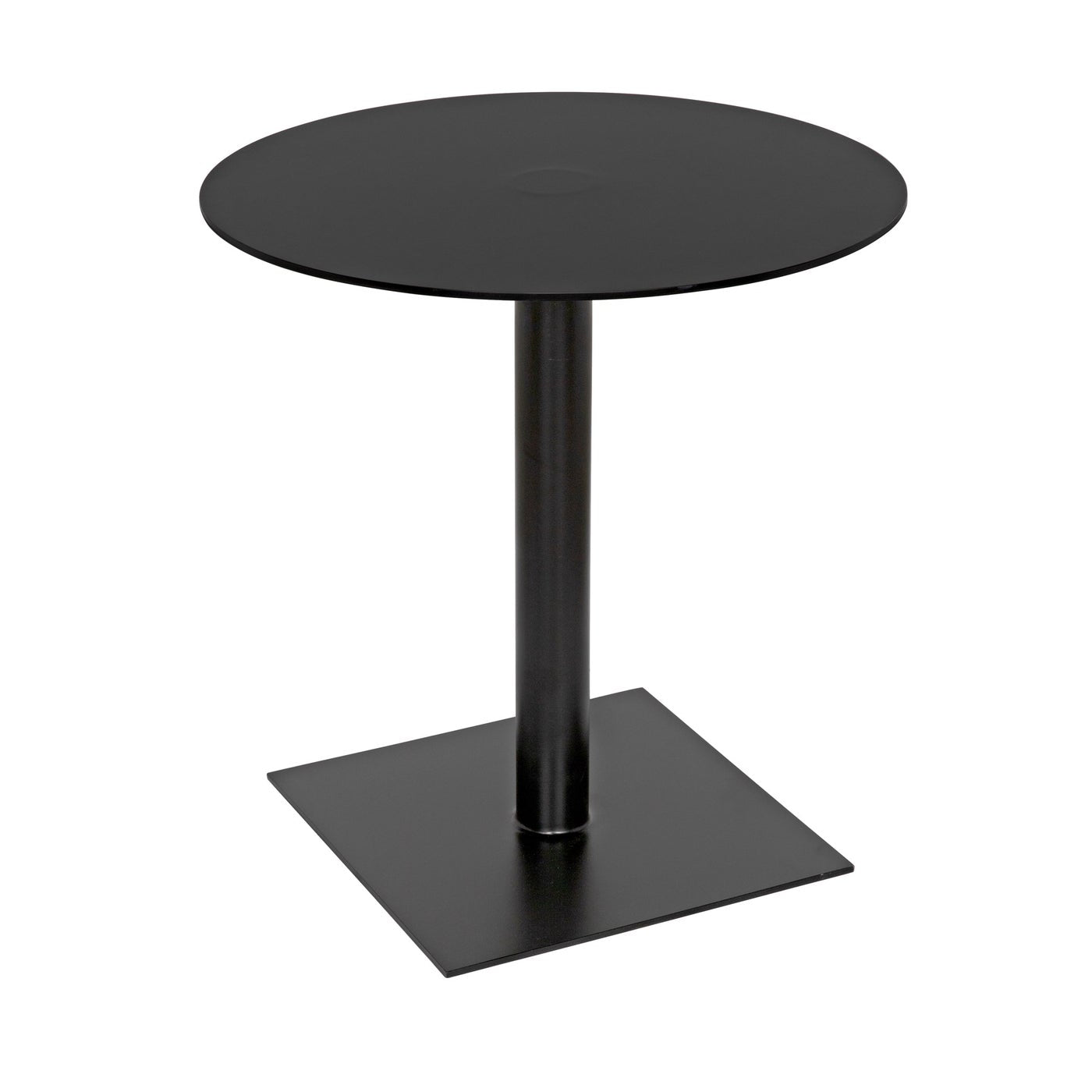 Noir Mies Side Table, Black Steel