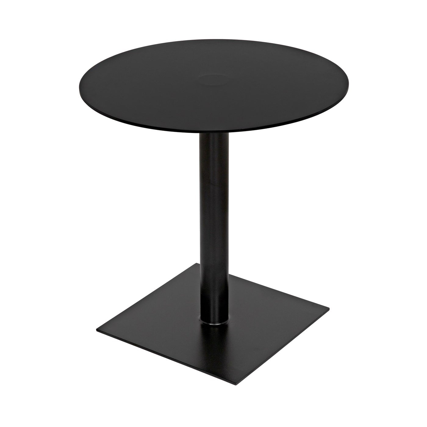 Noir Mies Side Table, Black Steel