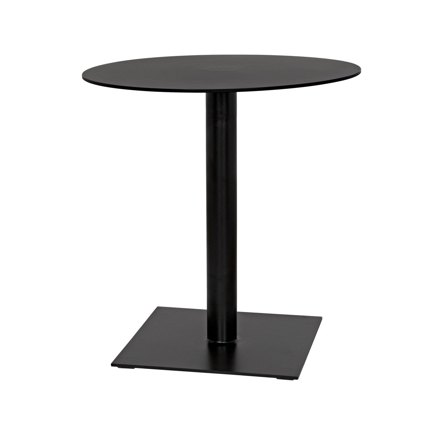 Noir Mies Side Table, Black Steel