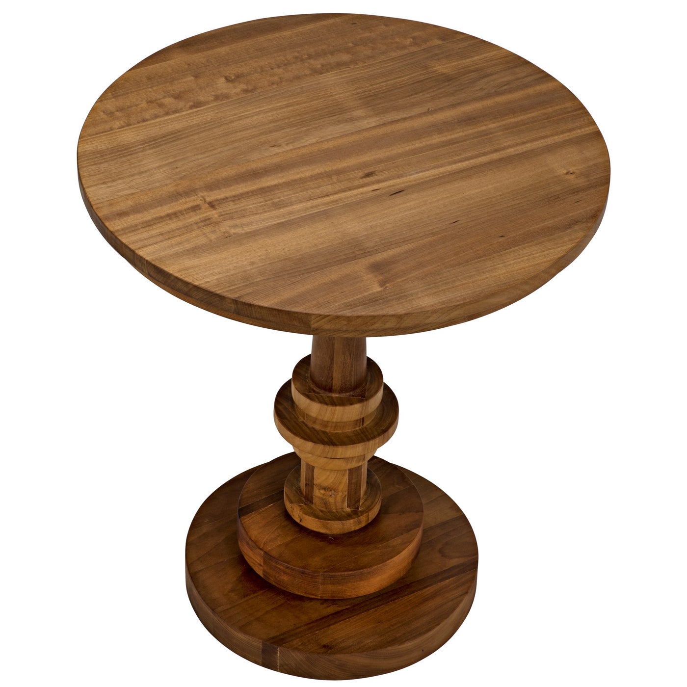 Noir Comodo Side Table, Gold Teak