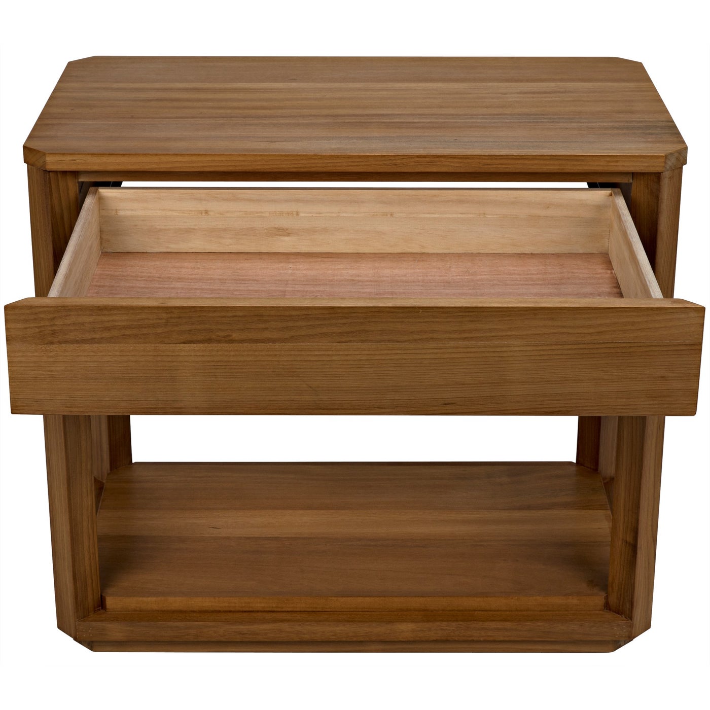 Noir Sl11 Side Table, Gold Teak