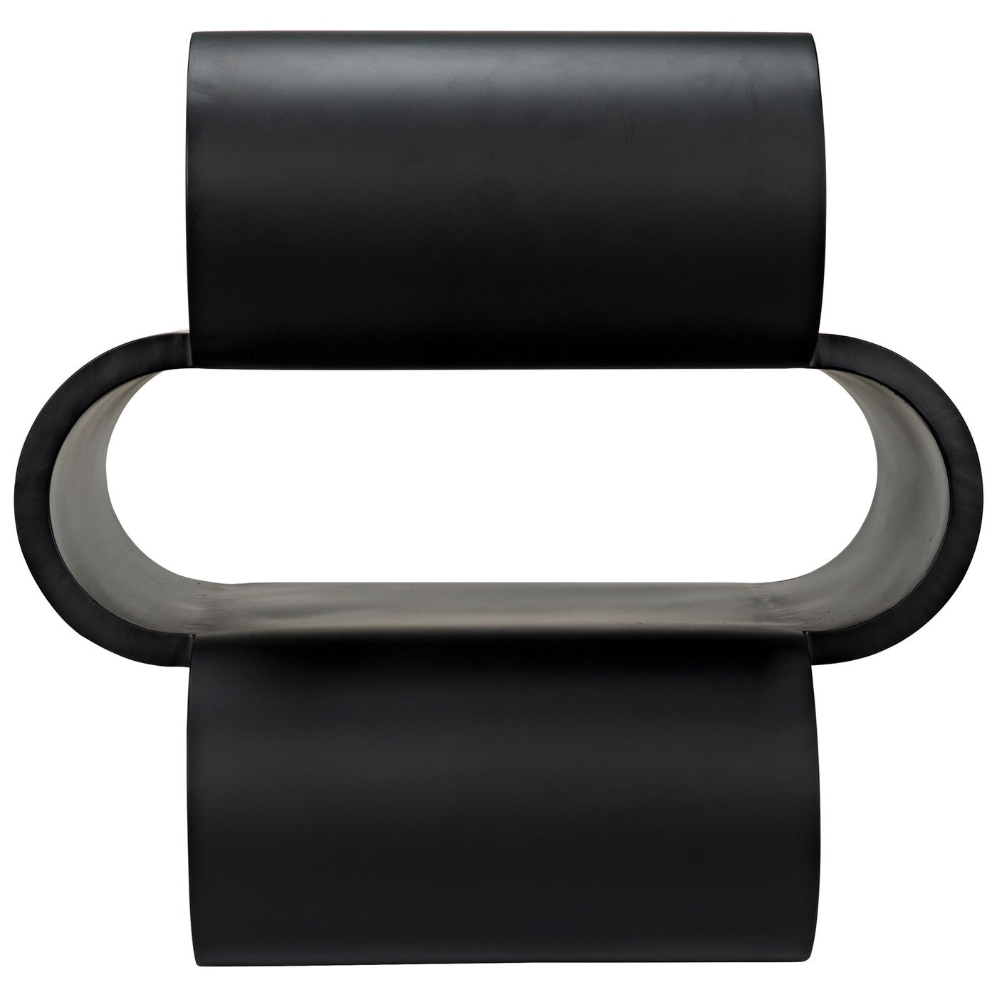 Noir Nada Side Table, Black Steel