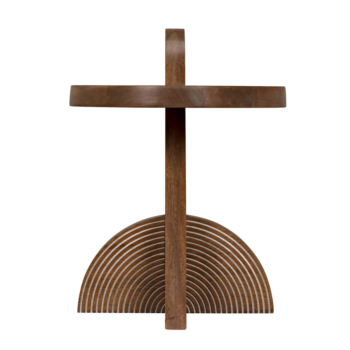 Noir Saturn Side Table, Dark Walnut