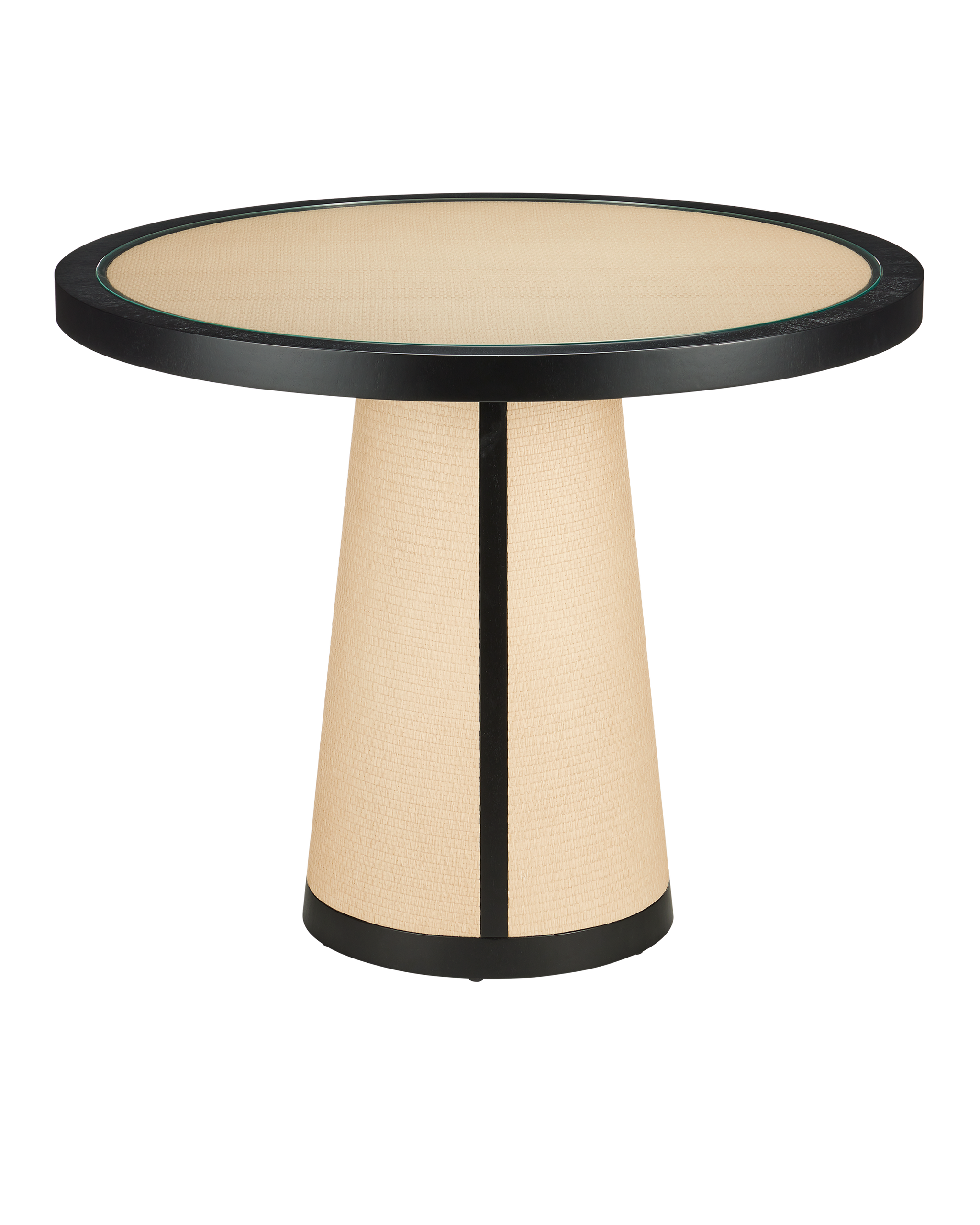 Currey & Company Deanna Raffia Entry Table