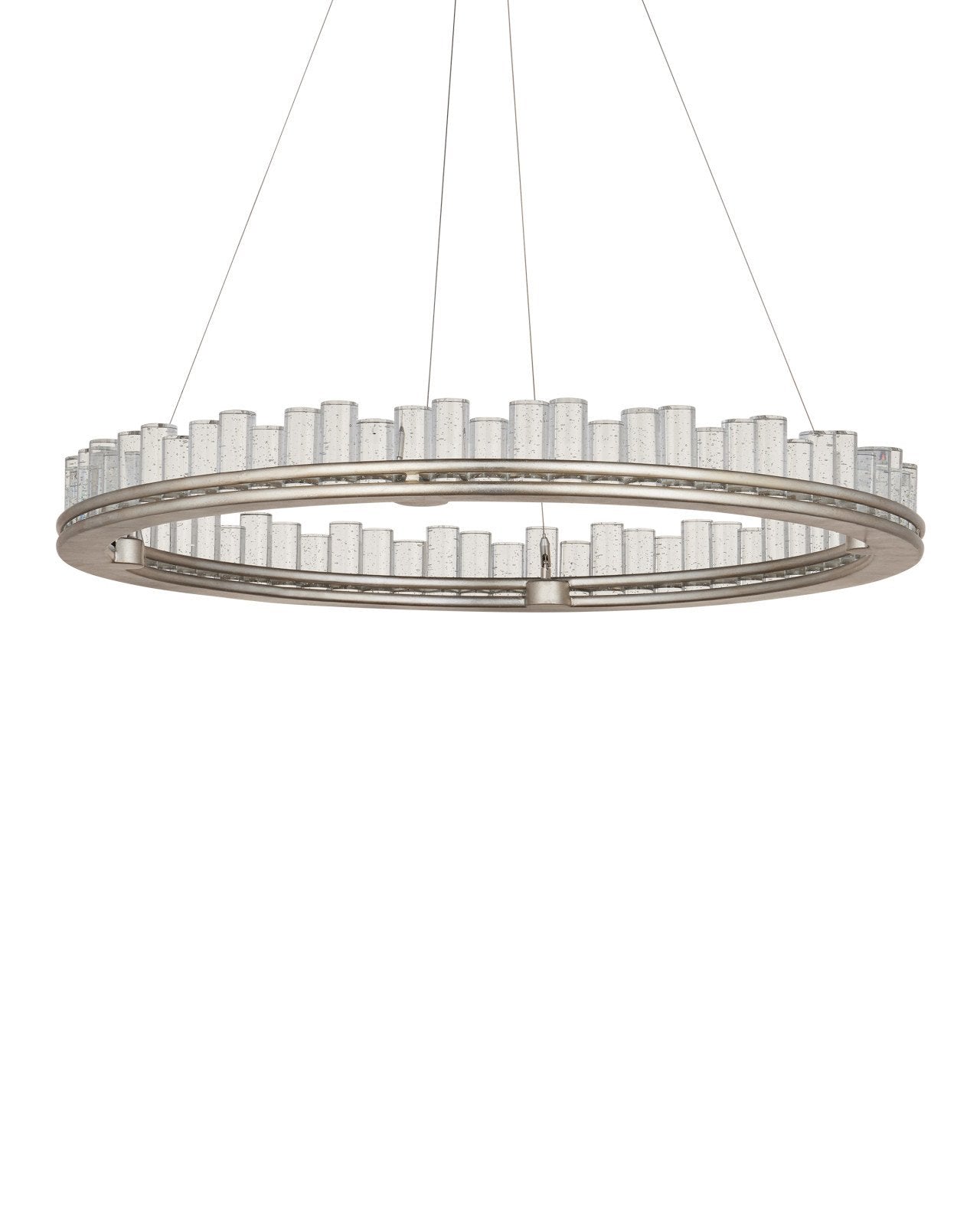 Currey & Company Pleiades 36" Seeded Crystal Led Chandelier