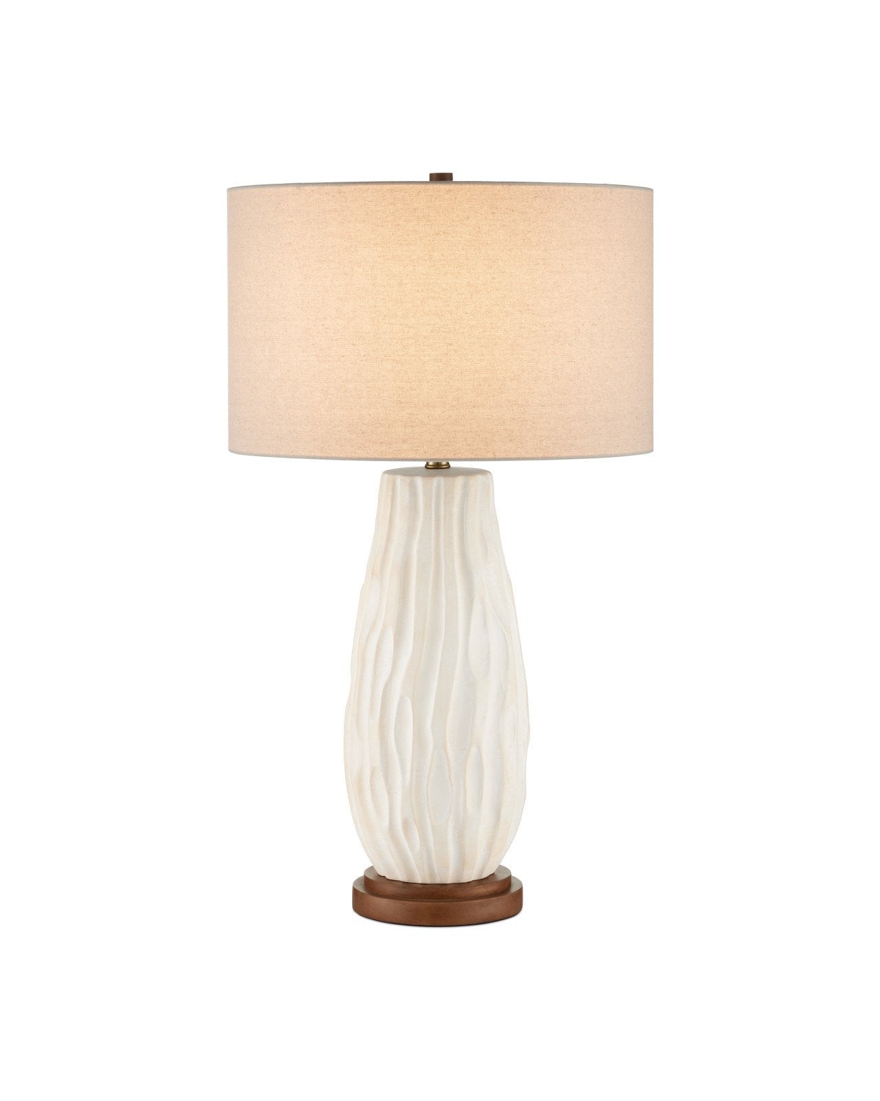 Currey & Company Water Borne Off White Ceramic Table Lamp