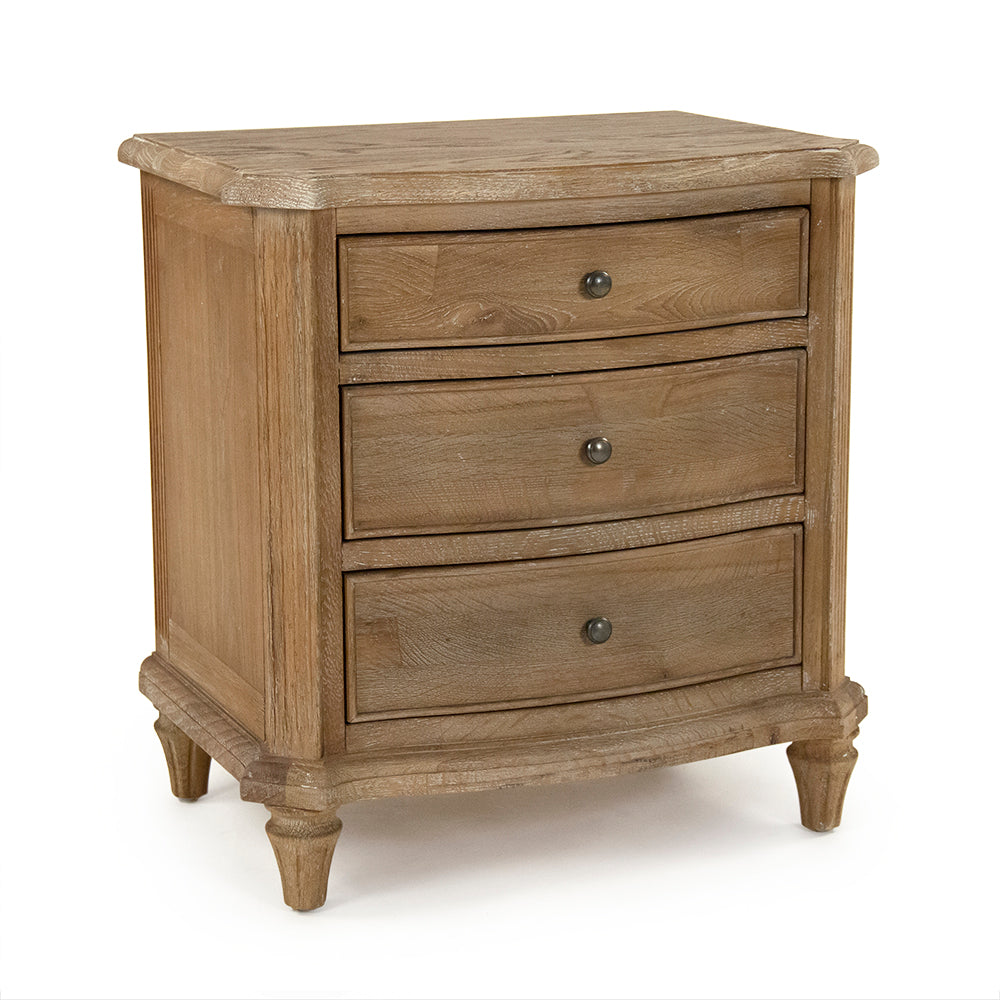 Zentique Edmund Night Stand Limed Grey Oak