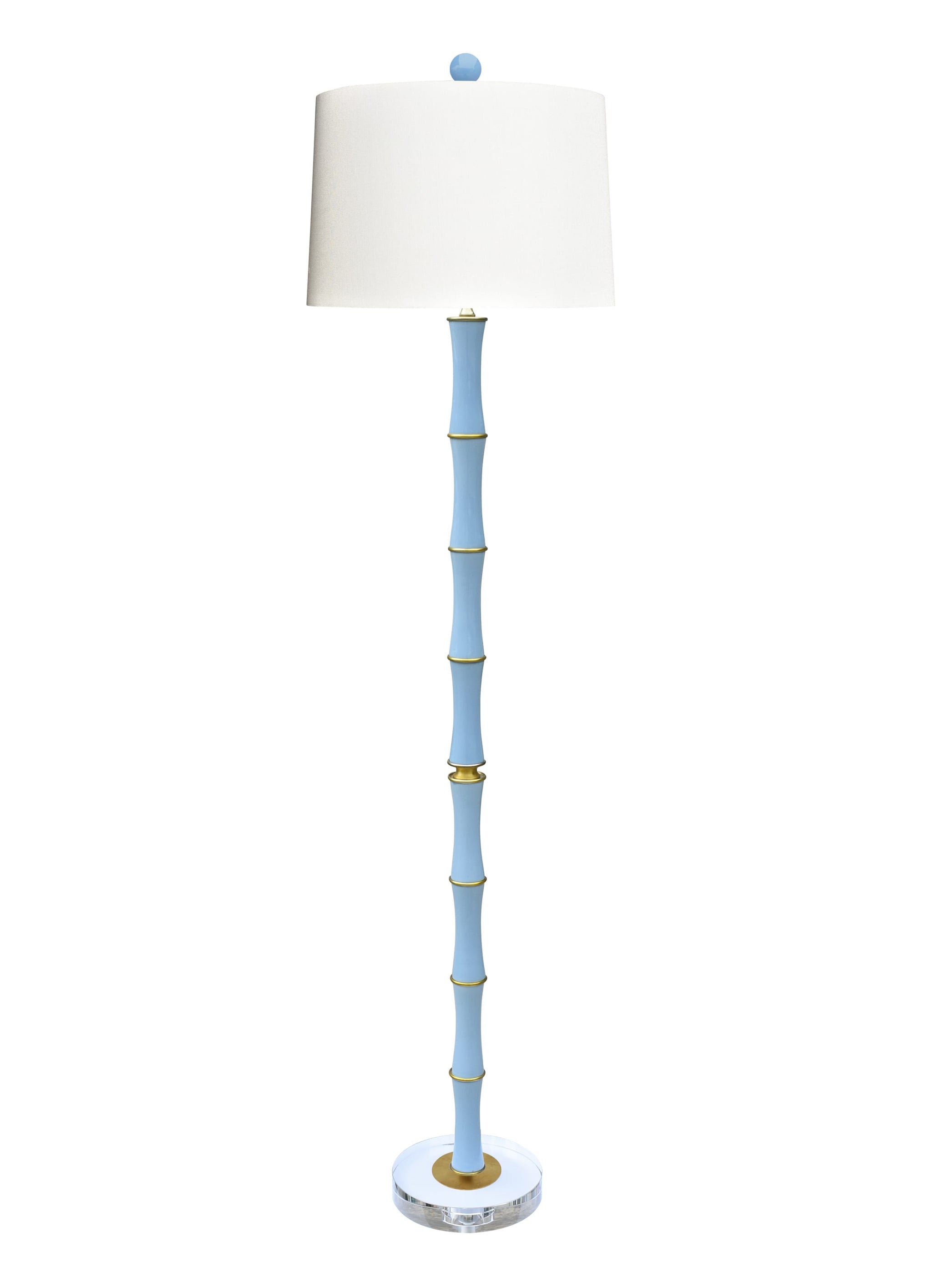 Ice Blue Porcelain Floor Lamp