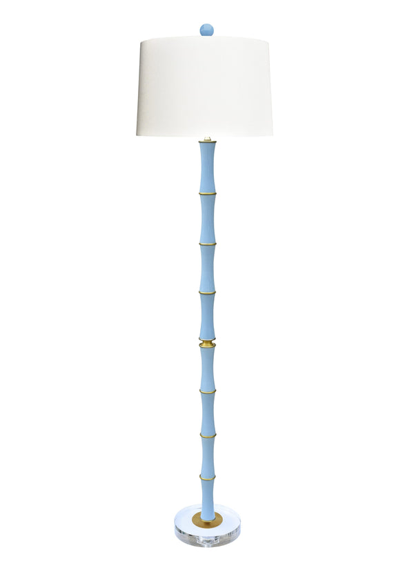 Ice Blue Porcelain Floor Lamp