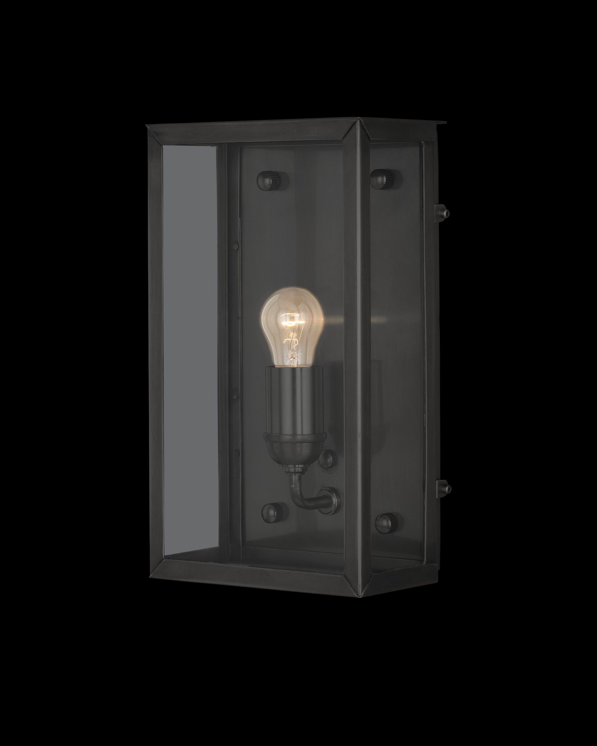 Currey & Company Royster Black Outdoor Wall Sconce