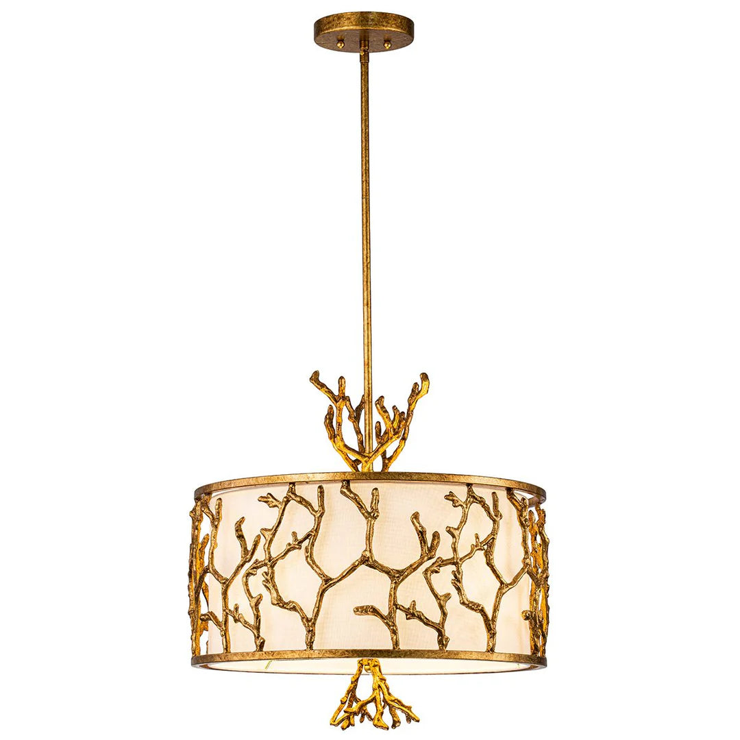 Lucas McKearn Coral Chandelier Gold