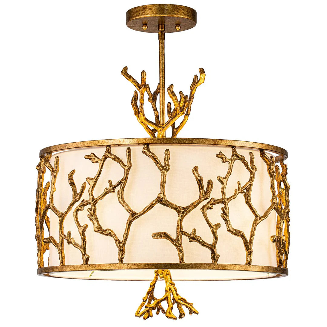 Lucas McKearn Coral Chandelier Gold