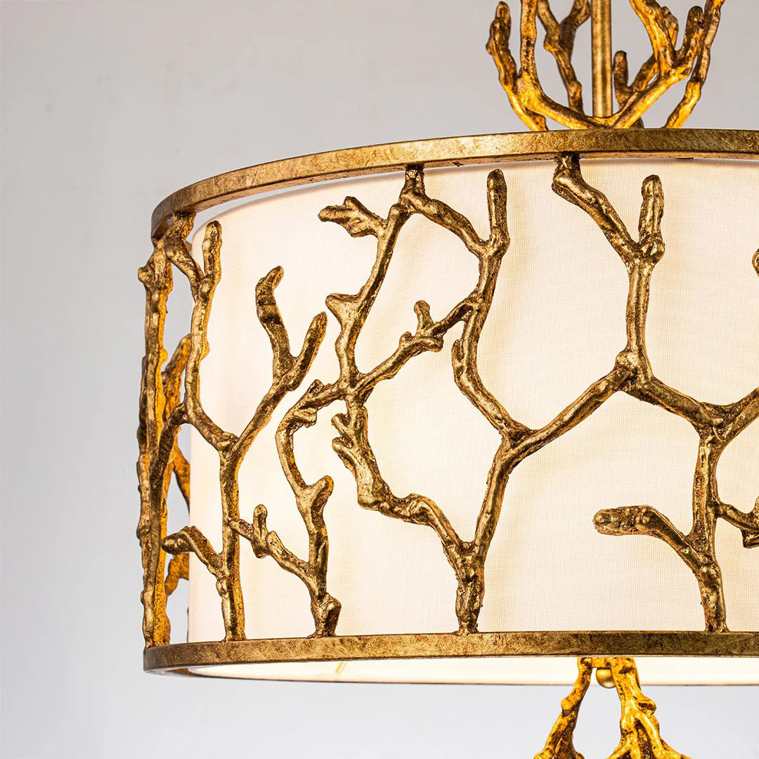 Lucas McKearn Coral Chandelier Gold