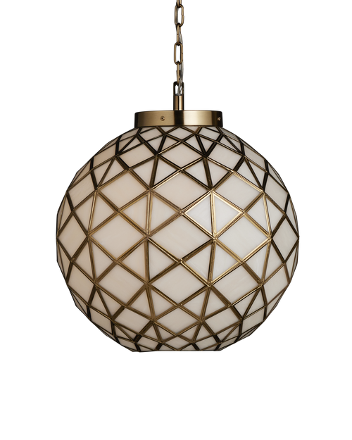 Currey & Company Polyhedron Small Pendant