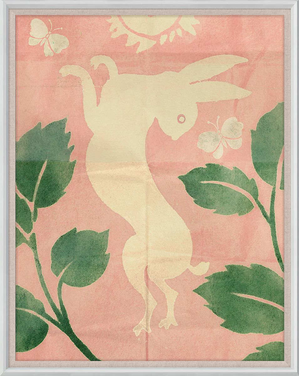 Frederick Steiner Archive, Jumping Rabbits in Pink