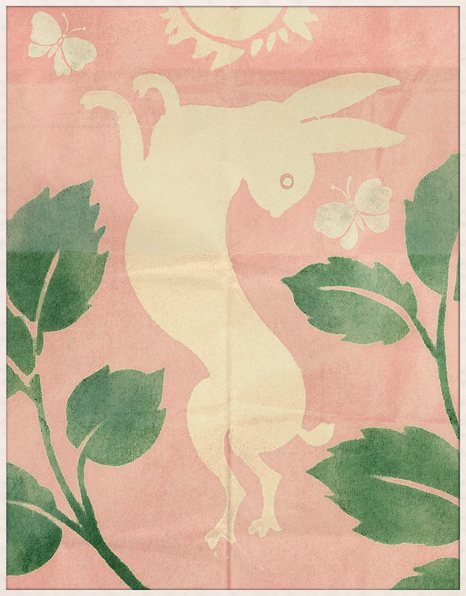 Frederick Steiner Archive, Jumping Rabbits in Pink