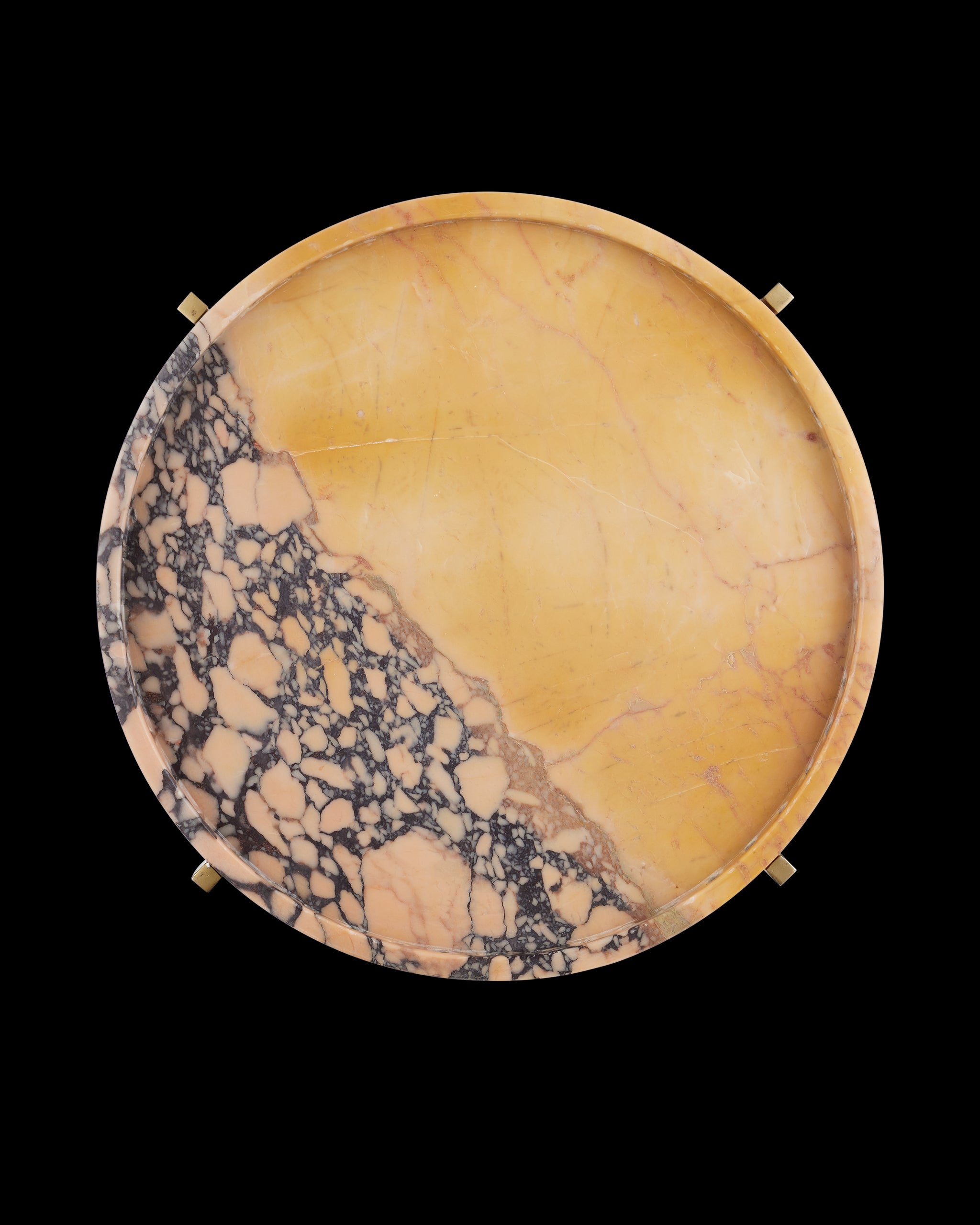 Currey & Company Freya Purple Breccia Accent Table