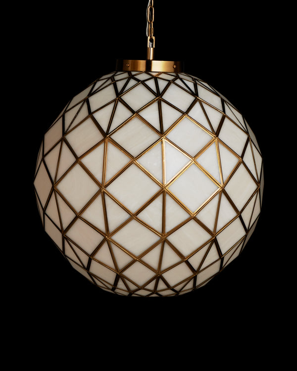 Currey & Company Polyhedron Medium Pendant