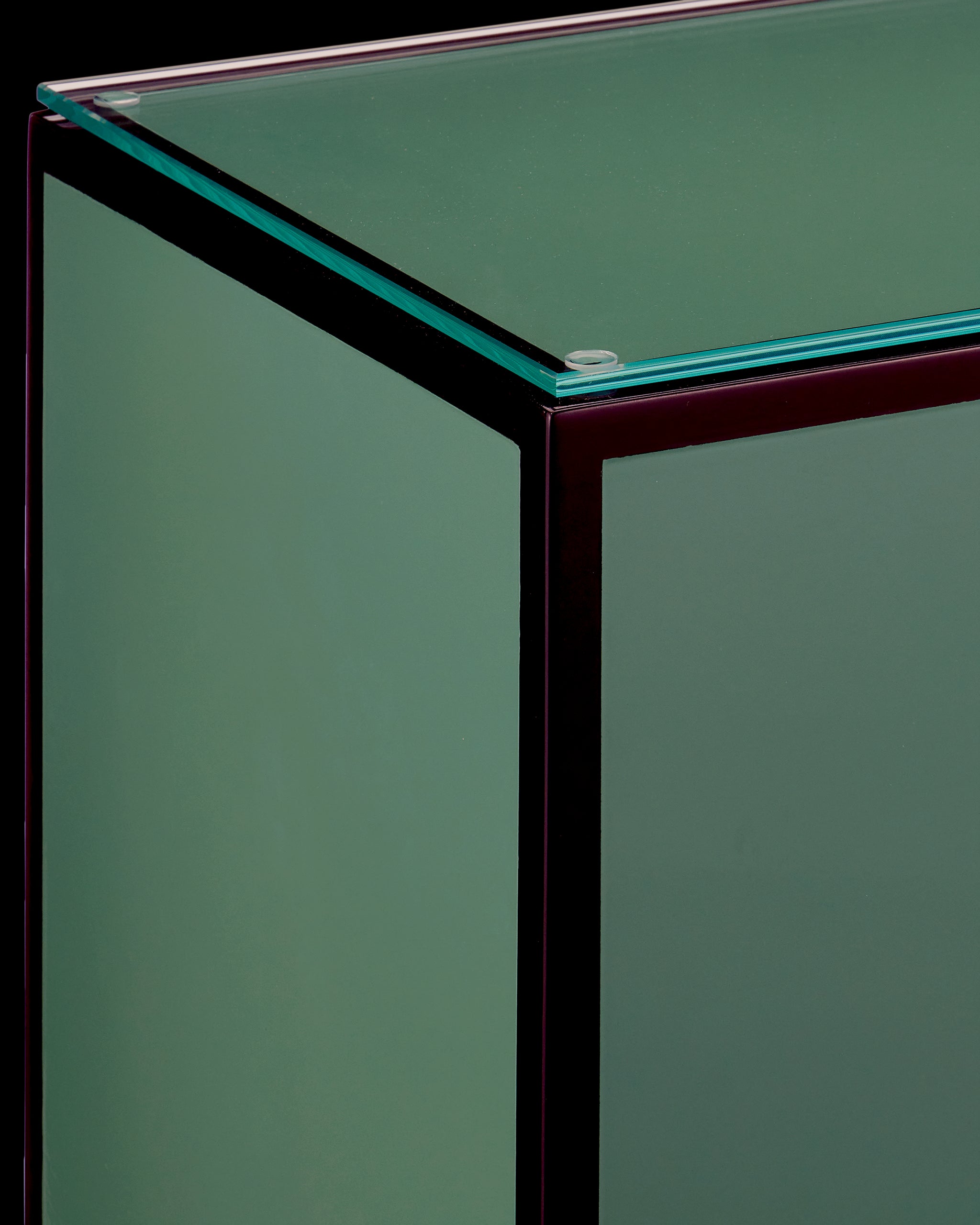 Currey & Company Green Lacquer Side Table