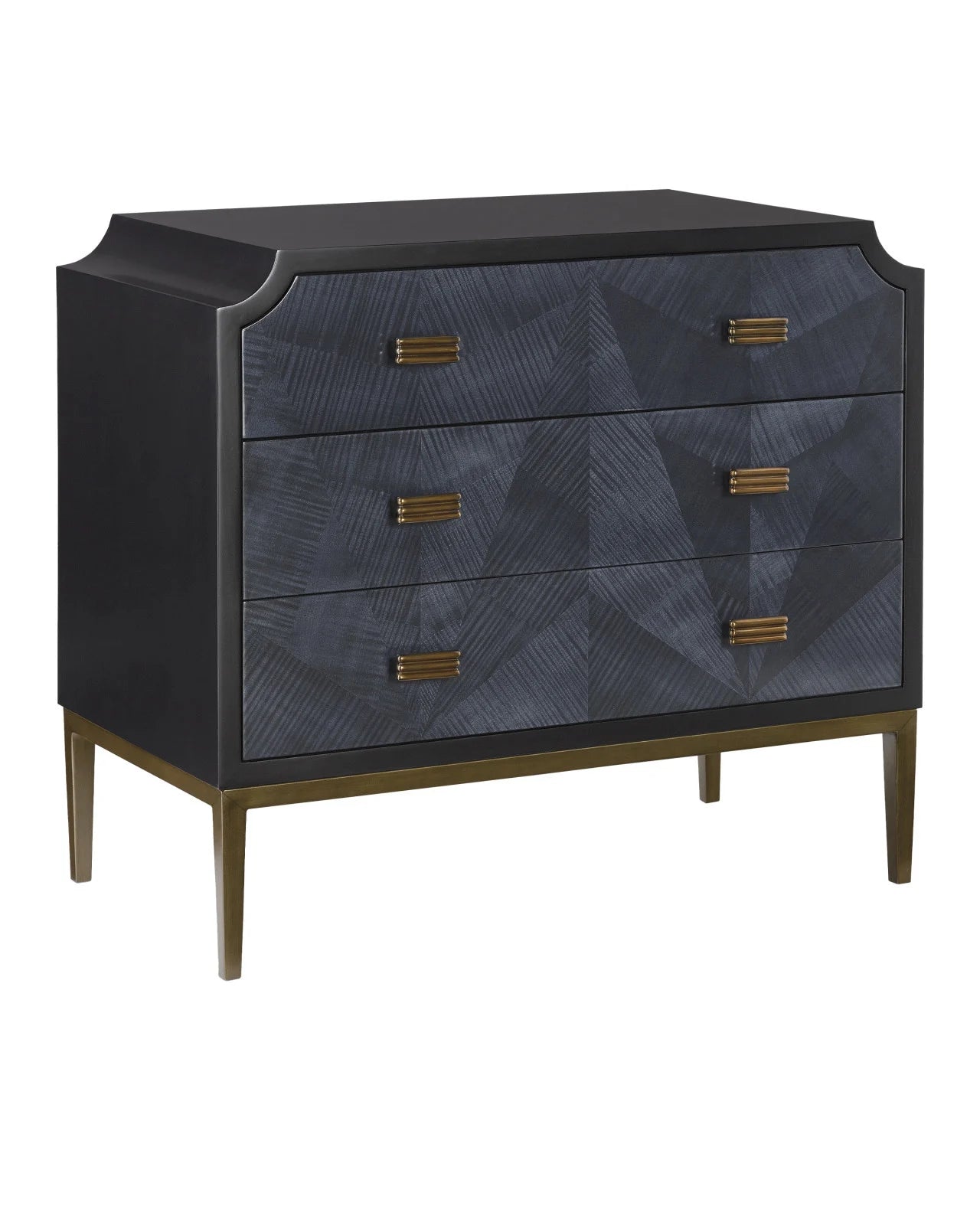 Kallista Navy Blue Chest by Currey and Company
