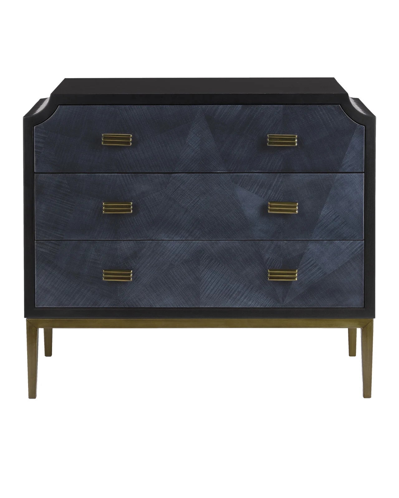 Kallista Navy Blue Chest by Currey and Company