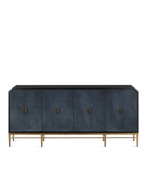 Currey And Company Kallista Blue Credenza
