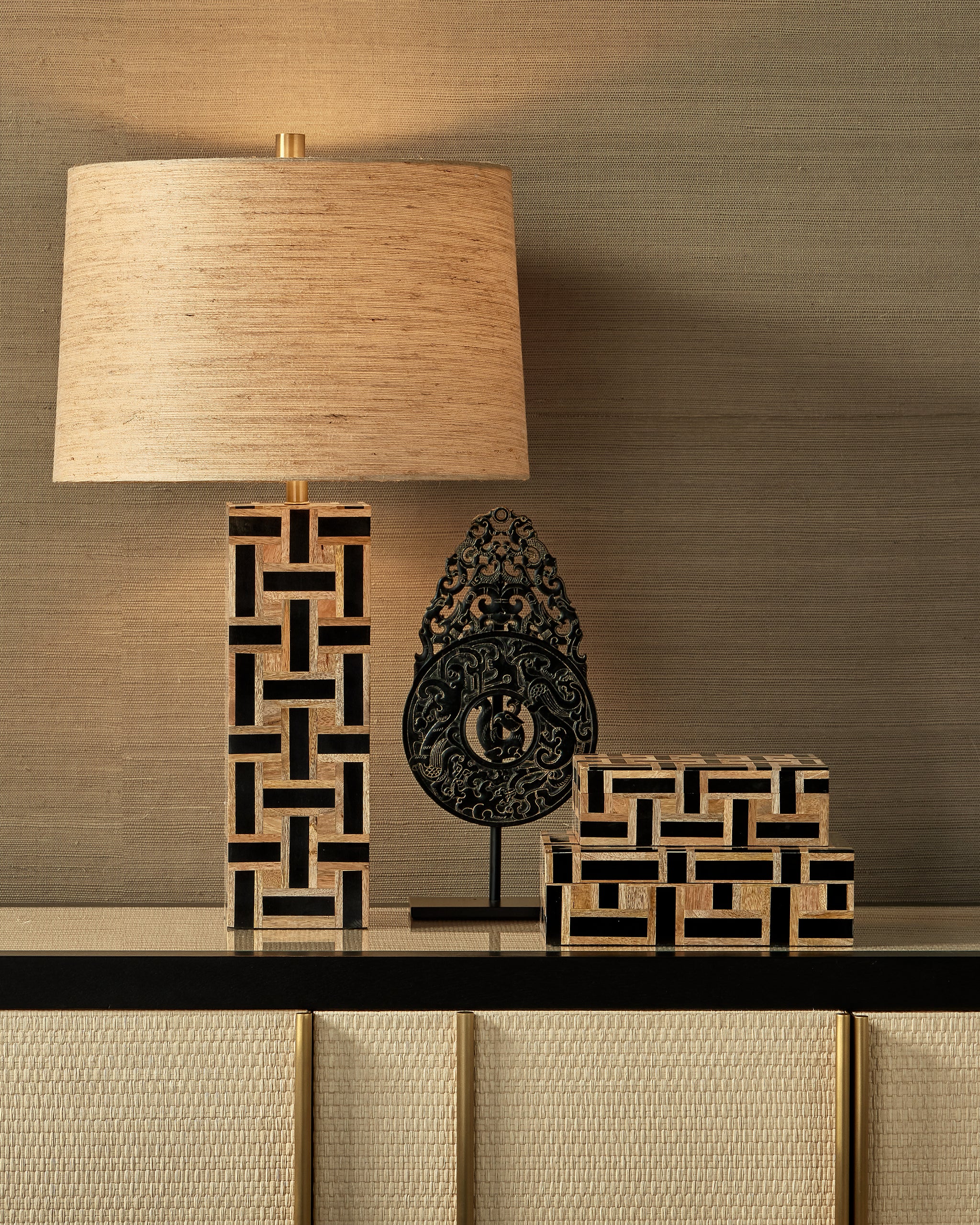 Currey & Company Aarna Black Table Lamp