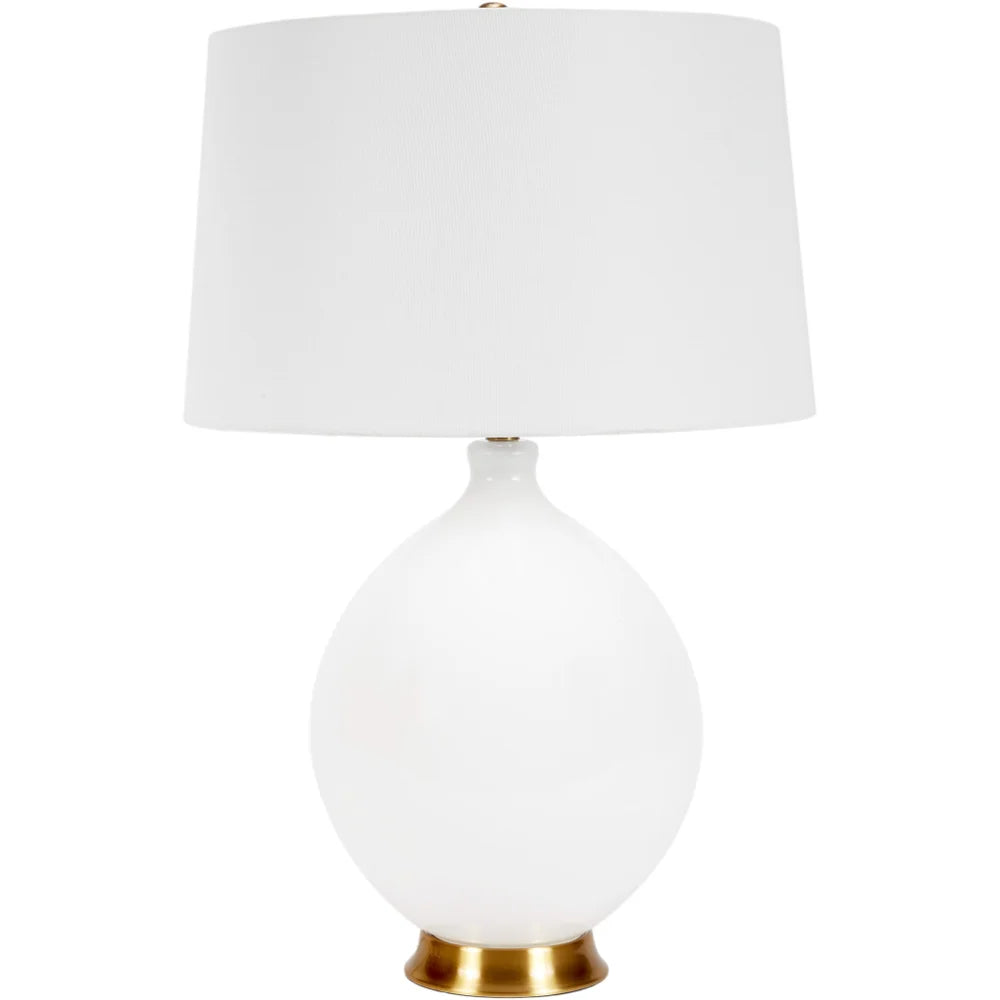 Old World Design Weston Round Glass Lamp