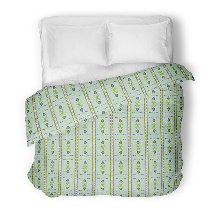 Laura Park Rosemary Stripe Lagoon Bedding Collection