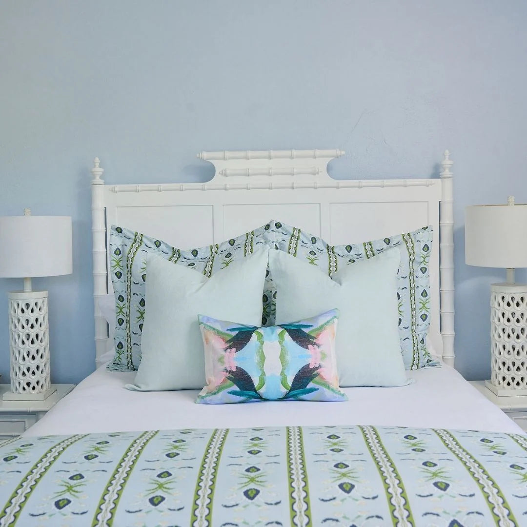 Laura Park Rosemary Stripe Lagoon Bedding Collection