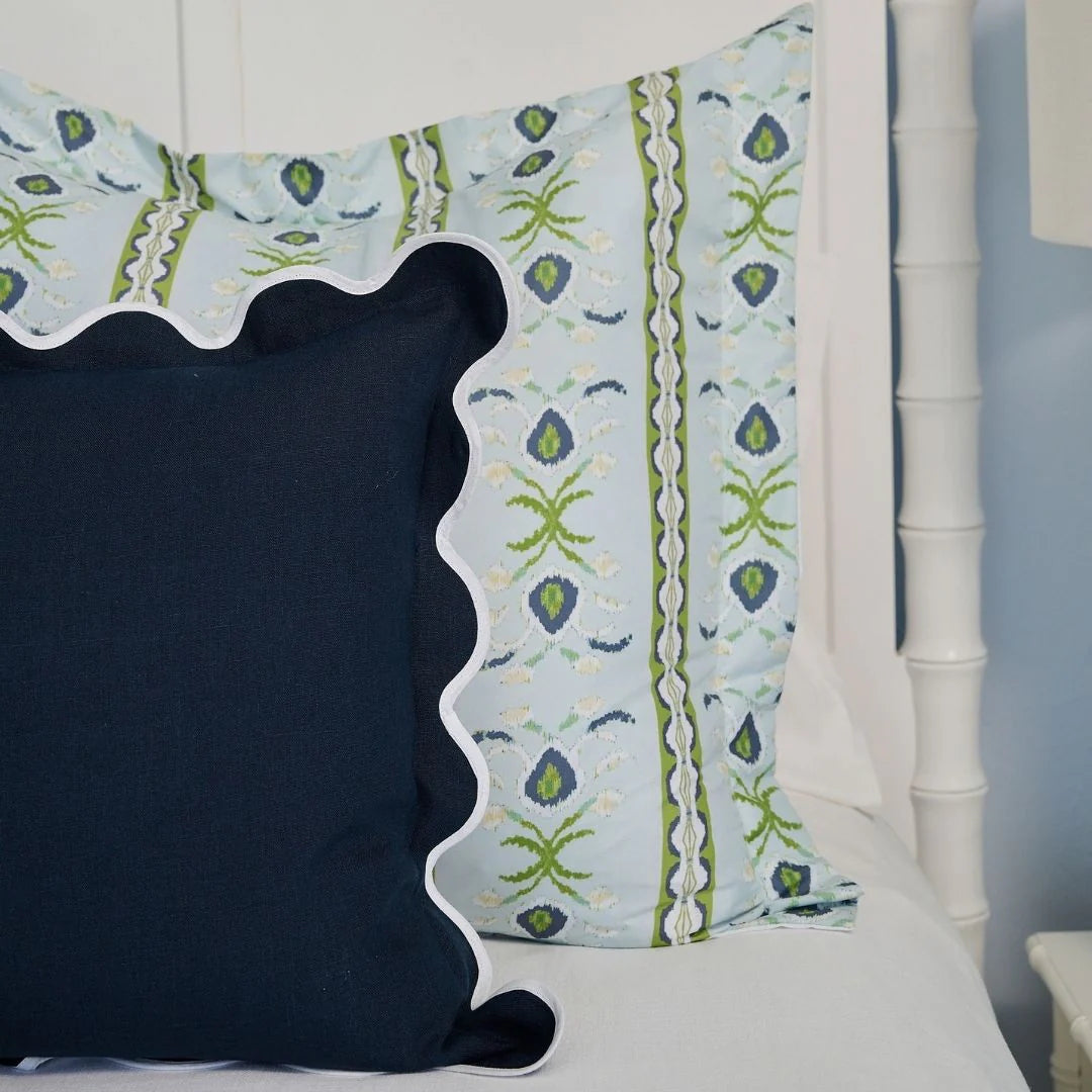 Laura Park Rosemary Stripe Lagoon Bedding Collection