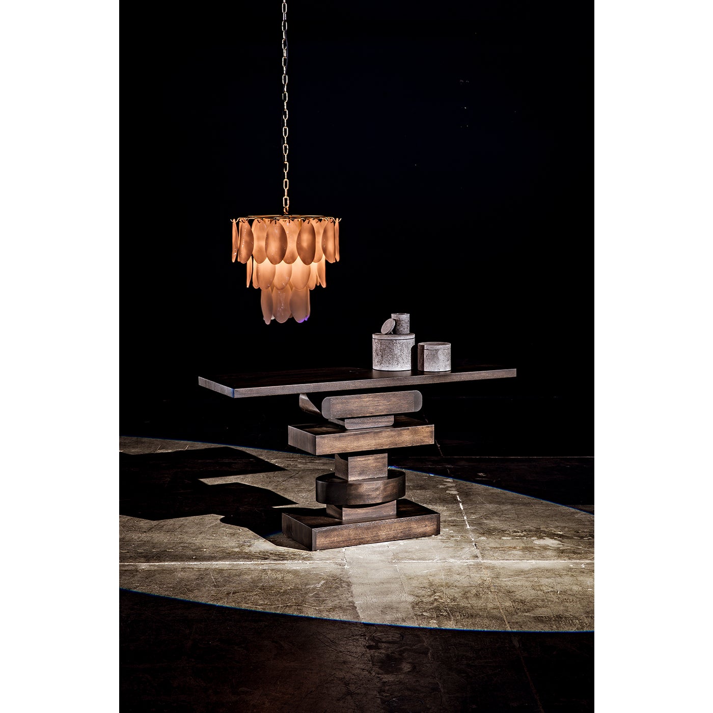 Noir Lotus Chandelier