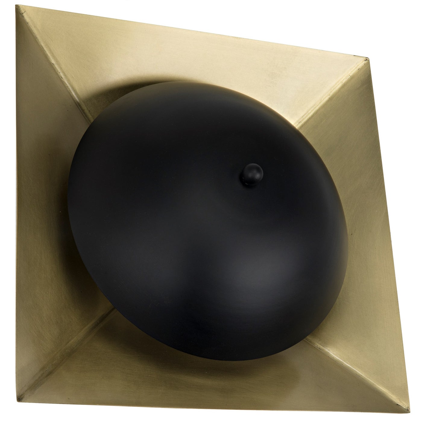 Noir Agila Sconce, Steel With Brass Finish