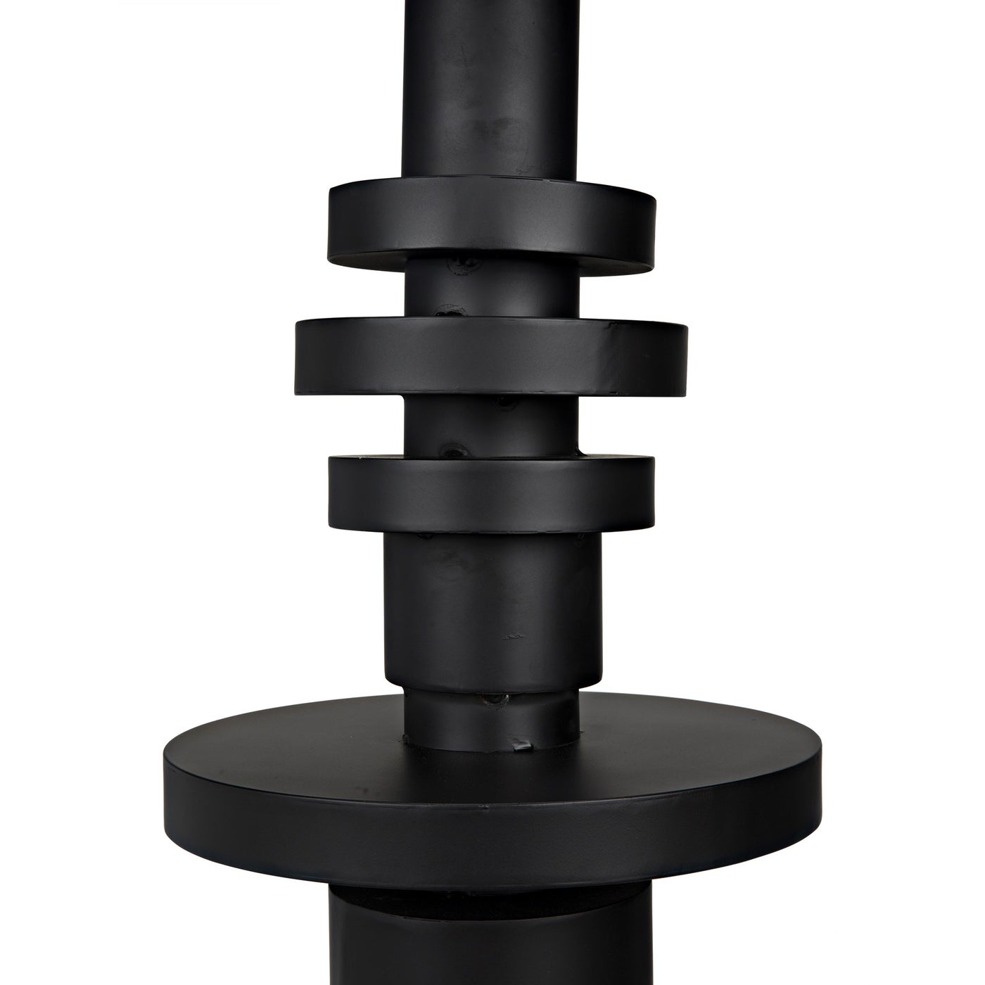 Noir Wilton Floor Lamp With Shade, Black Steel