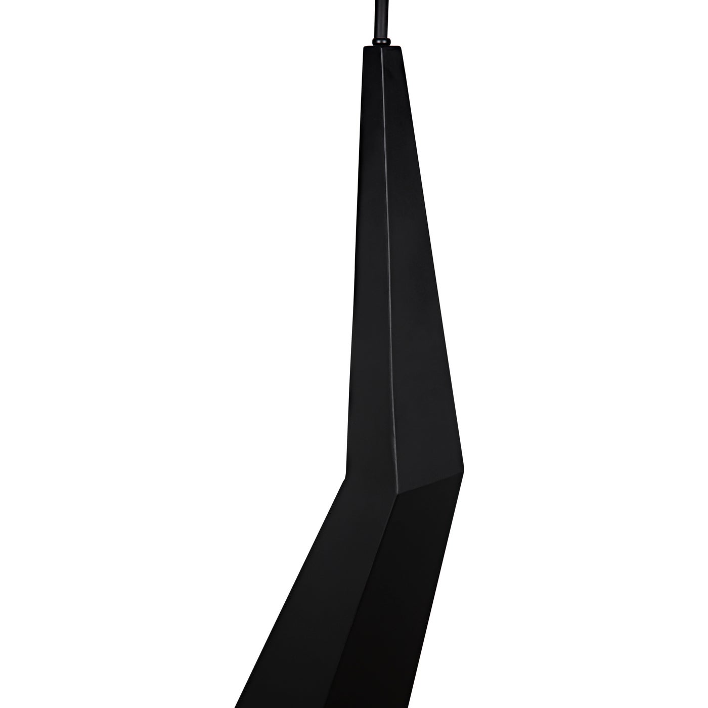 Noir Rhombus Floor Lamp With Shade, Black Metal
