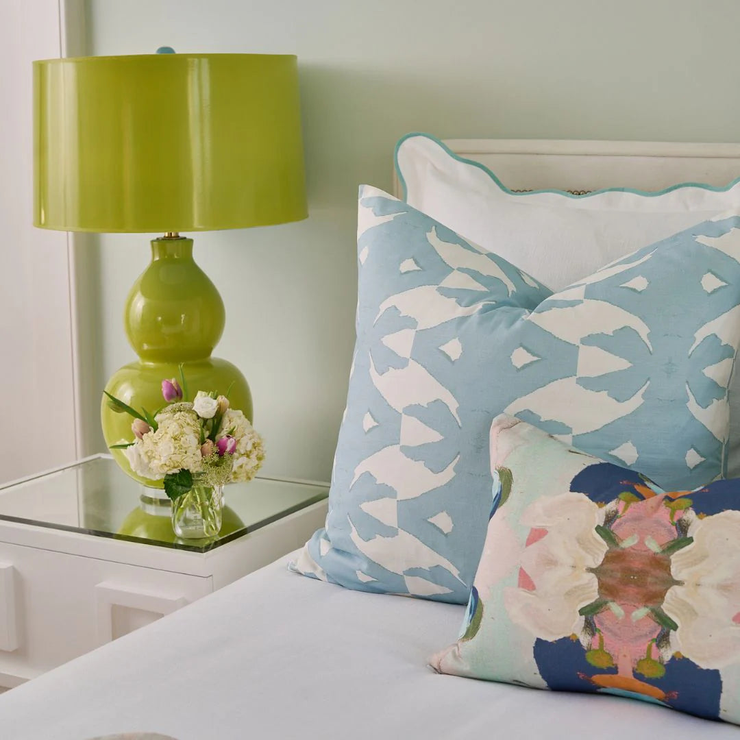 Bargain Basement Laura Park Palm Mist 22" pillow