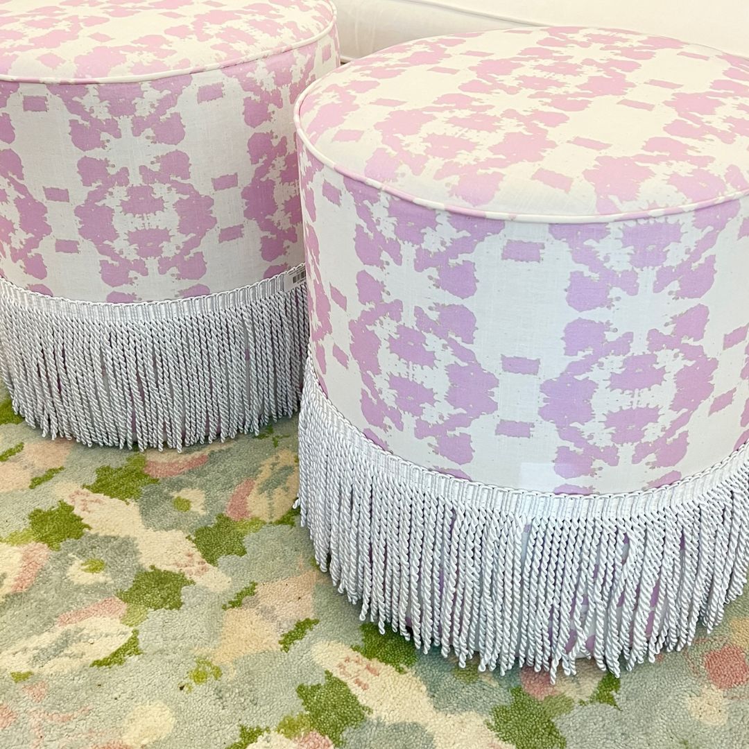 Laura Park Fringe Ottoman