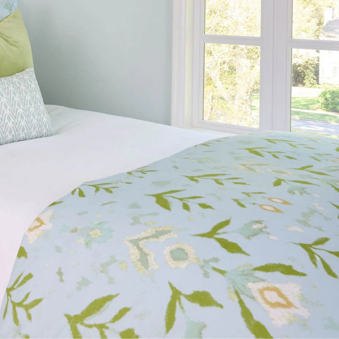 Laura Park Petal Garden Aqua Bedding Collection