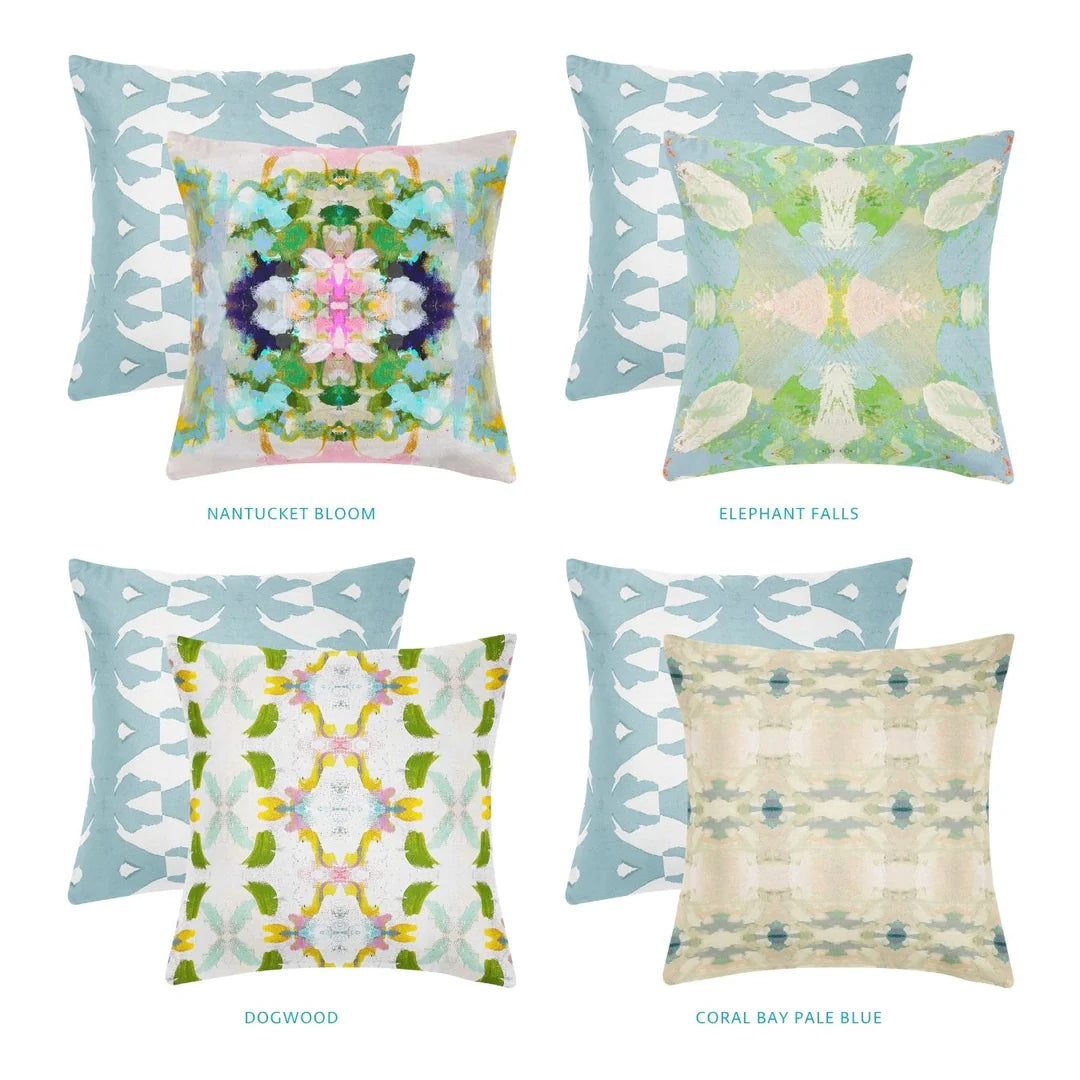 Bargain Basement Laura Park Palm Mist 22" pillow