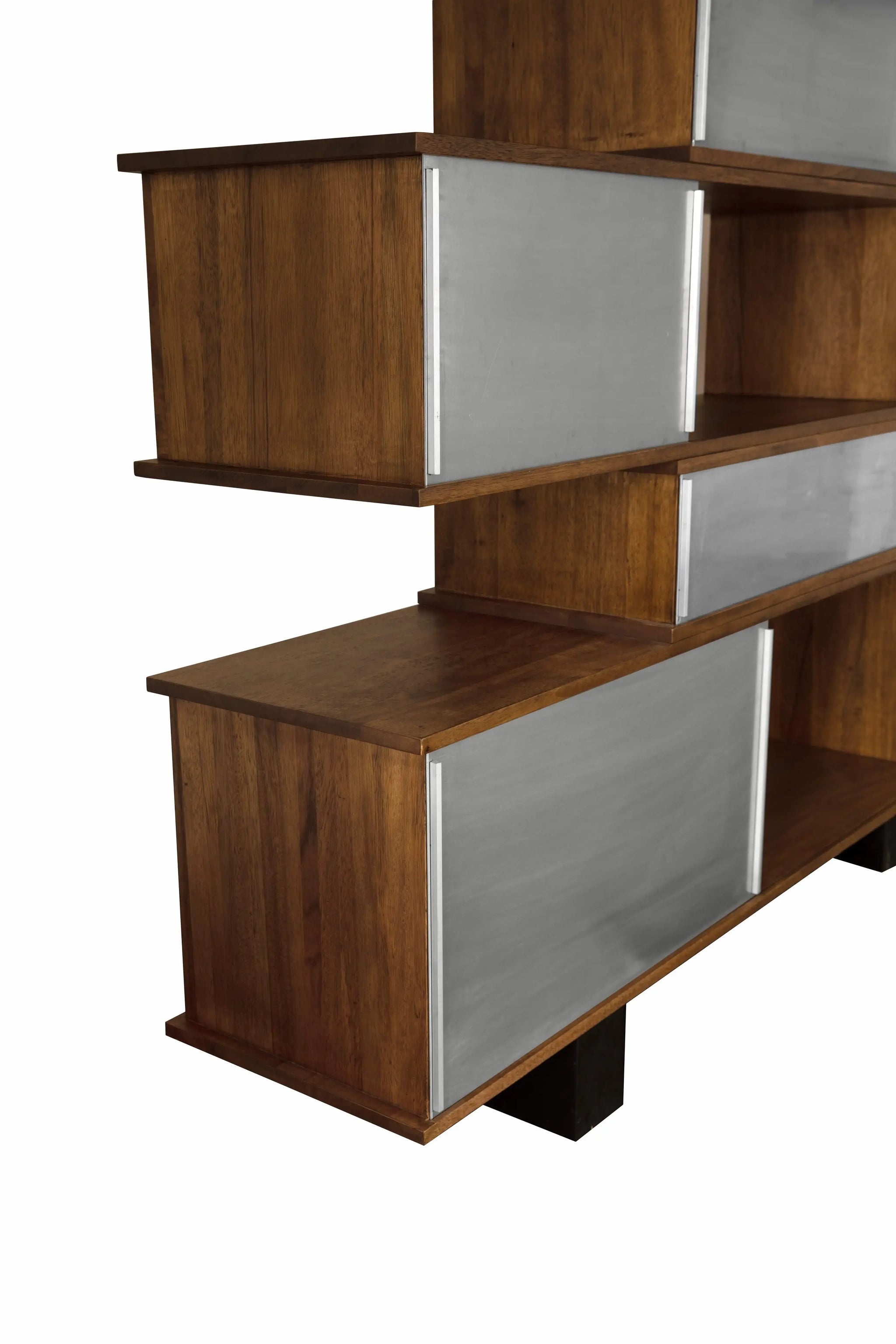 Noir Cyrus Shelving with Aluminum Panels
